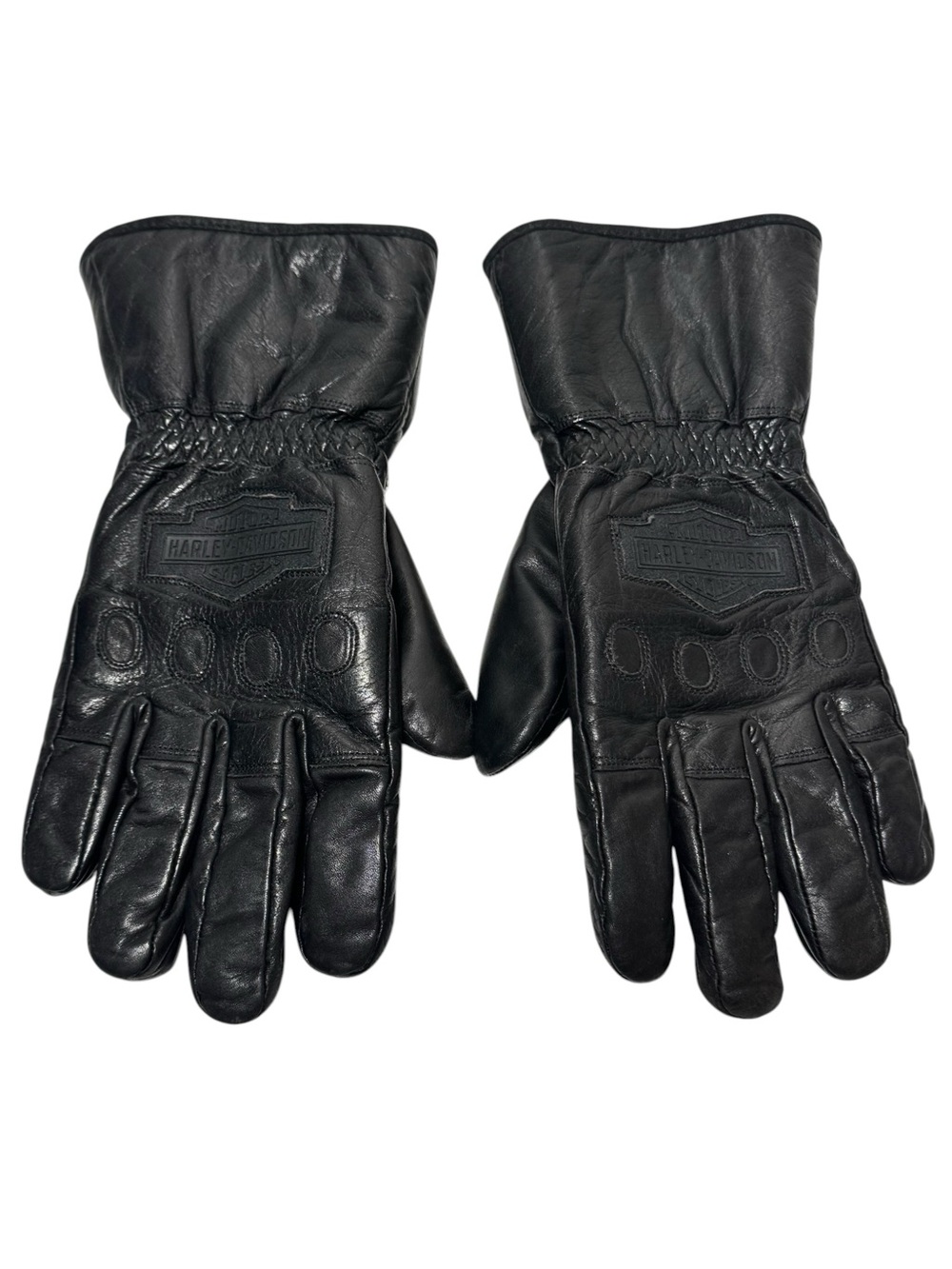 Harley Davidson Motorcycle Gloves Mens XL Black Leather Thermolite Insulated
